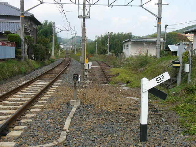 北宇智駅スイッチバックの跡